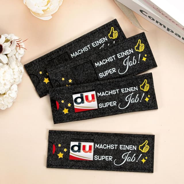 Detalle 2 de Mitarbeiter Geschenk - 12 Stück Hülle Filz Kompatibel mit Duplo Schokoriegel Geschenk Verpackung, Kleine Geschenke für Kollegen Team Dankeschön Jobwechsel Ruhestand
Mitarbeiter Geschenk - 12 Stück Hülle Filz Kompatib…