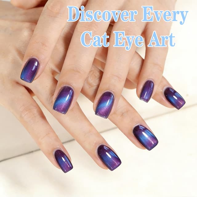 Thumbnail 4 de KRISNICE Cat Eye UV Gel Nagellack Lila