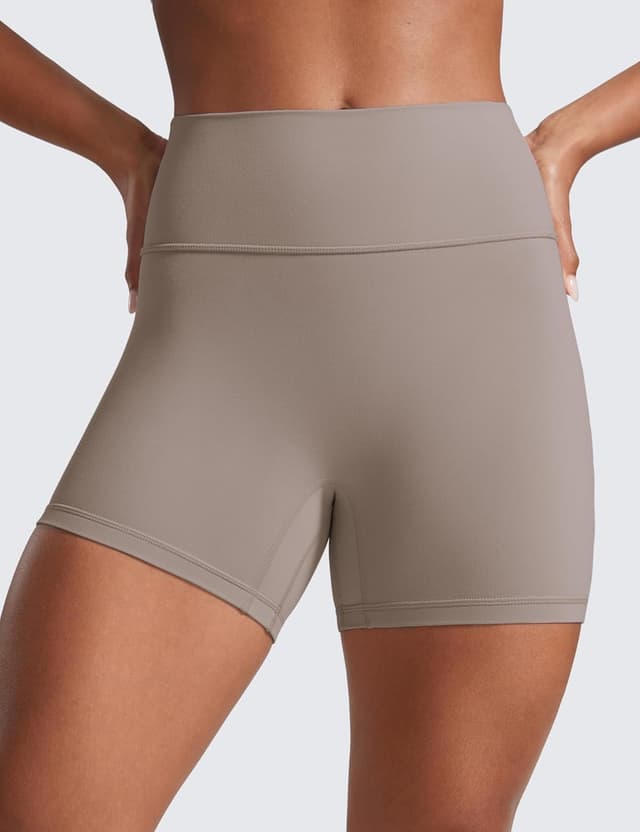 Detalle de CRZ YOGA Donna Butterlift pantaloncini yoga a vita alta senza cuciture frontali
