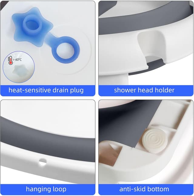 Thumbnail 6 de Foldable Baby Bath Tub with Support Cushion