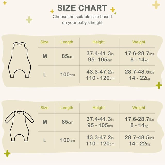 Thumbnail 6 de Nivolltha sac de couchage bébé 1 TOG en coton 100% avec pieds