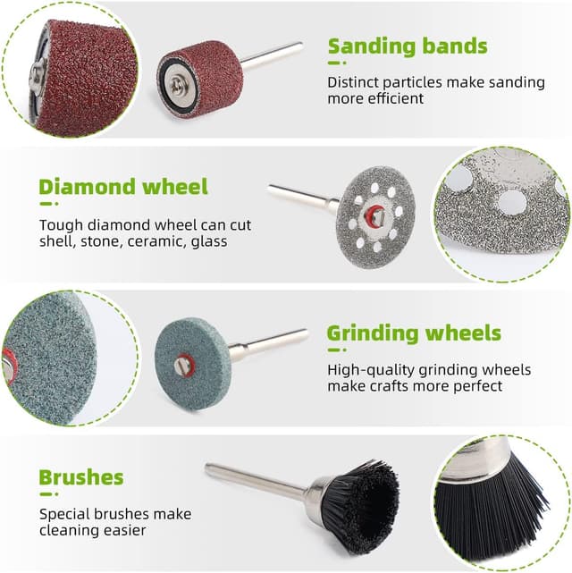 Thumbnail 2 de Huepar Tools Coffret 510 pièces pour outils rotatifs