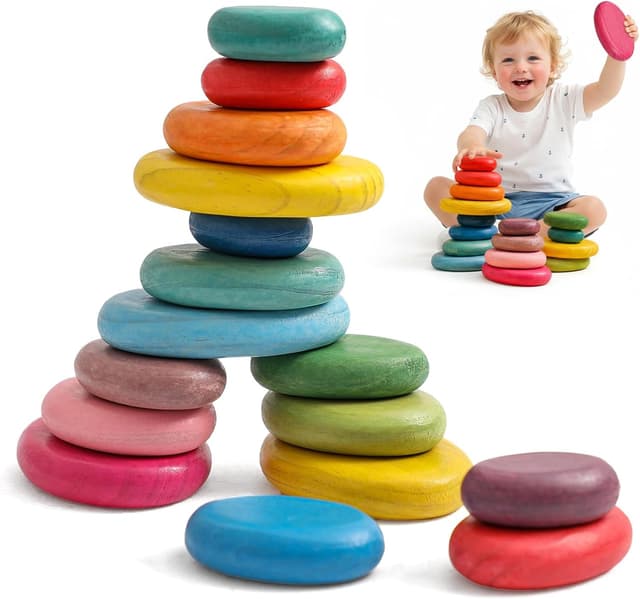 Imagen de OESSUF Extra-Large Stacking Rocks 16 PCS en OfertitasTOP