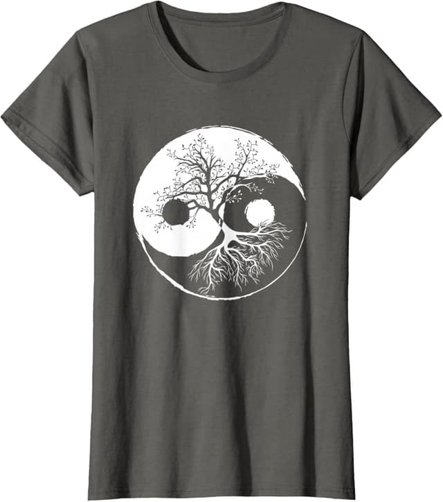 Detalle de Yin et Yang Arbre Balance T-Shirt