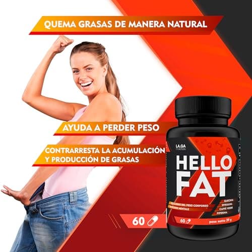 Detalle 2 de HELLO FAT Quemagrasas 60 pastillas
