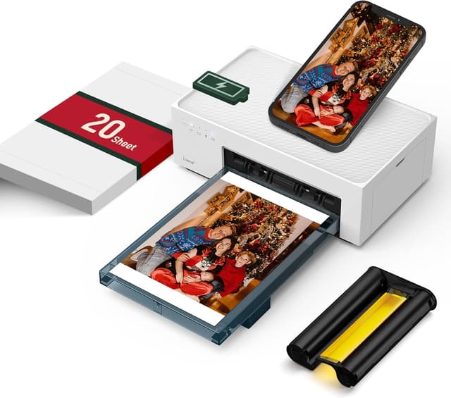 Imagen de Liene White M200 4x6 Wireless Photo Printer en OfertitasTOP