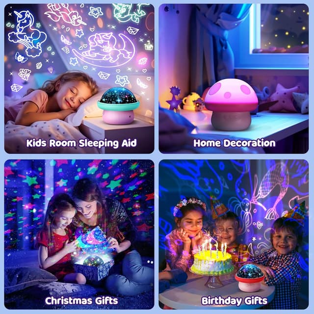 Thumbnail 5 de iKidiki Unicorn Night Light Projector for Ages 2–6