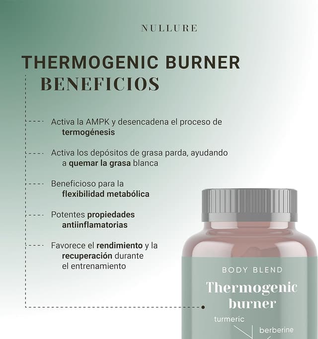 Thumbnail 1 de Nullure Termogénico Quemagrasas Vegano 🌿 120 cápsulas