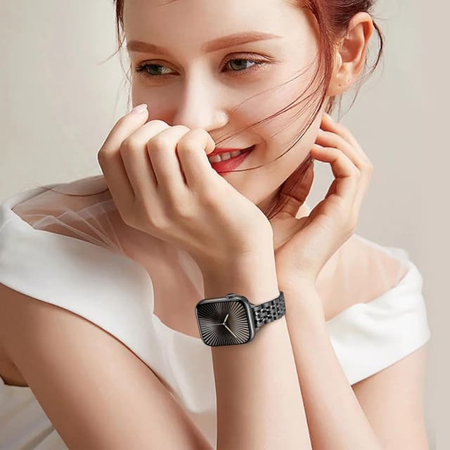 Detalle 2 de Anlinser metal Apple Watch strap 14 mm