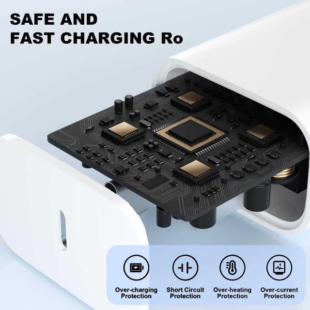 Detalle de Cargador iPhone 25W con cable Lightning 2 m