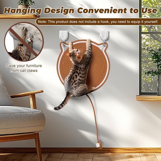 Thumbnail 3 de Katzenkratzbrett mit Ball Khaki 36 cm