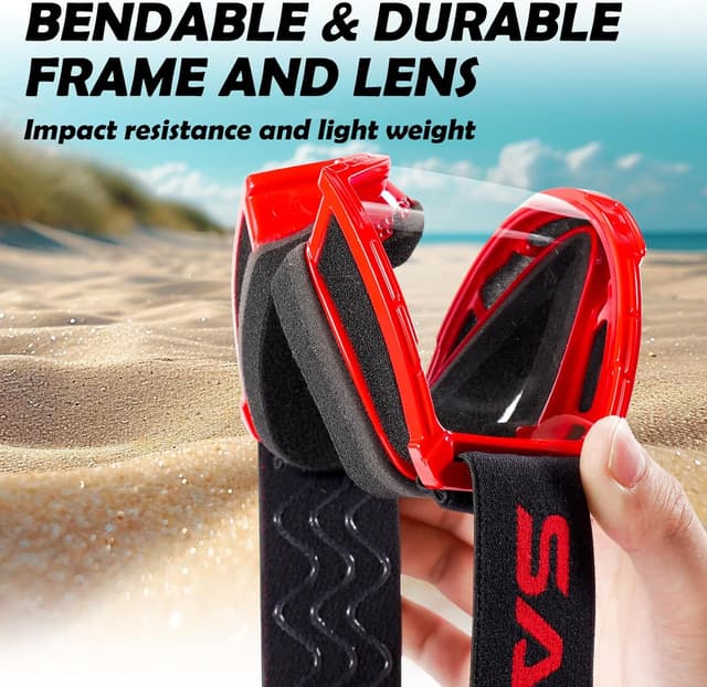 Detalle de SAKOU Anti-Fog Kids Goggle for Motocross, Dirt Bike, ATV & More (Ages 3–12)