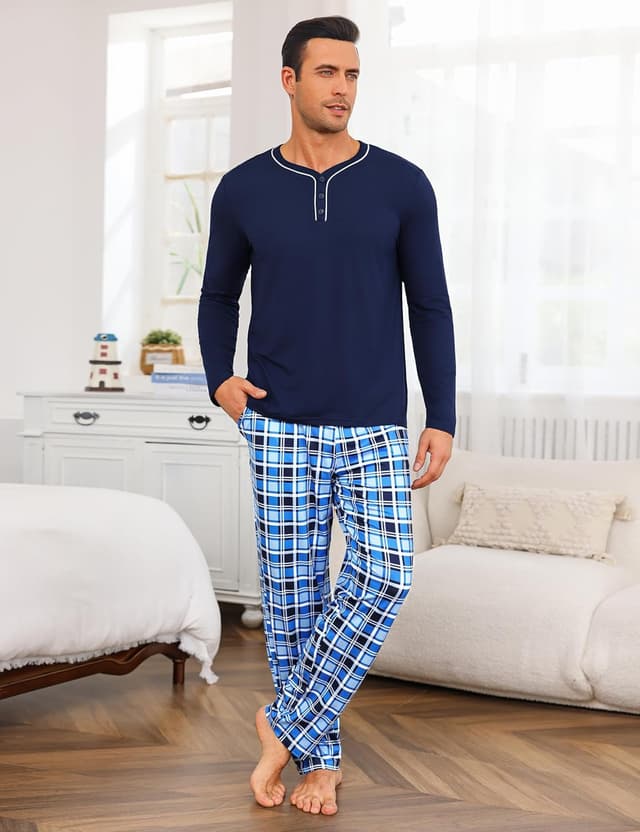 Thumbnail 6 de Demegimi Pijama Hombre Invierno algodón Talla grande