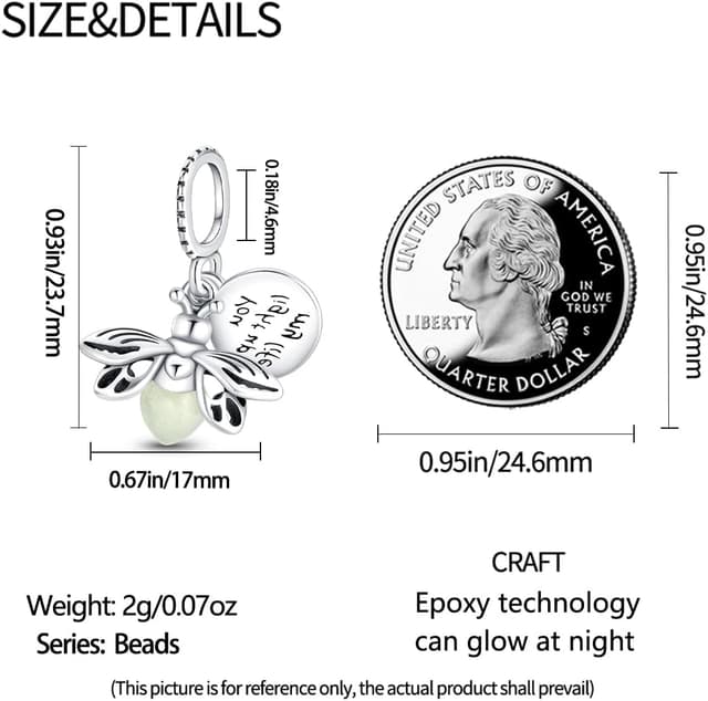 Detalle de TINSLO Charm Anhänger für Damen aus 925 Sterling Silber mit Zirkonia – kompatibel mit europäischen Armband- und Ketten-Charms