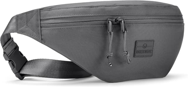 Detalle de Johnny Urban Marsupio Erik Large grigio scuro, idrorepellente (3 litri) uomo e donna