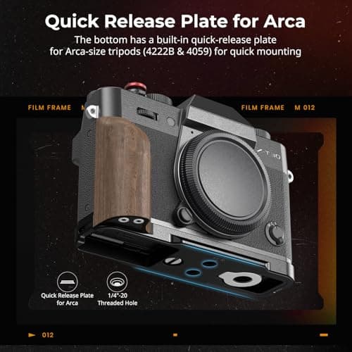 Thumbnail 4 de Plaque de montage SMALLRIG X-T30 III avec poignée en bois ⚙