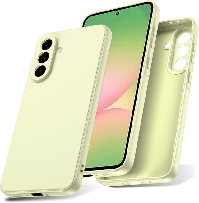 Detalle de Watana Hülle für Samsung Galaxy A56: Soft-Touch Silikoncase mit Mikrofaserfutter (weiß)