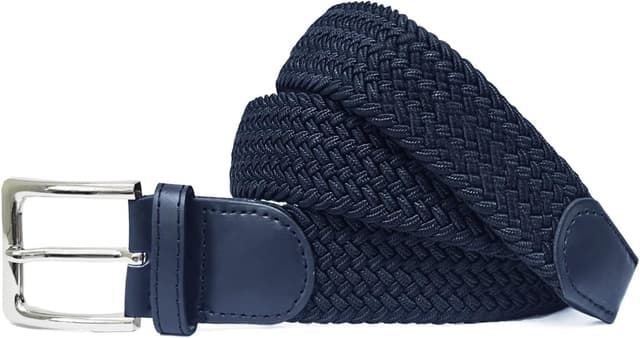 Detalle de Glamexx24 GLAMEXX24 cintura elastica intrecciata regolabile unisex per jeans