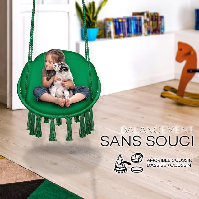 Detalle 2 de tillvex Hamac Chaise Suspendu 200 kg