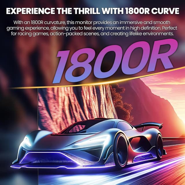 Thumbnail 6 de CRUA 27-inch curved gaming monitor 260Hz