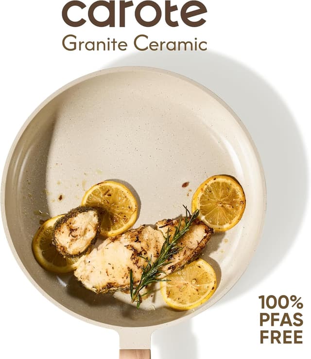 Thumbnail 3 de CAROTE 14Pcs Ceramic Nonstick Cookware Set