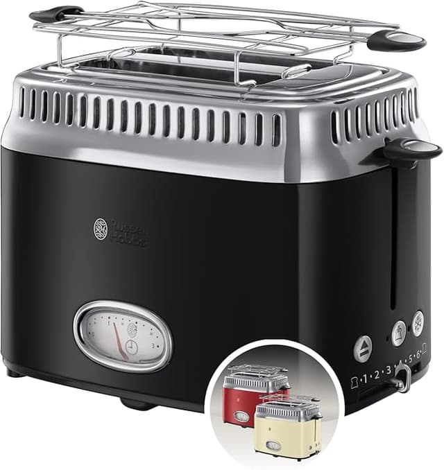 Imagen de Russell Hobbs Tostador 2 Ranuras Acero Inoxidable, 1300 W 🍞 en OfertitasTOP