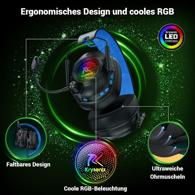 Thumbnail 5 de Krysenix KGH2 Wireless Gaming Headset 2,4 GHz