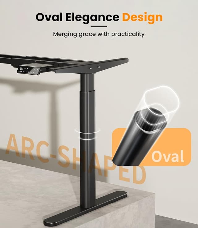 Detalle 2 de MAIDeSITe EL2 Pro Art elektrisch höhenverstellbares Tischgestell mit Dualmotor, 180-kg-Traglast, 4 Memory & Kollisionsschutz