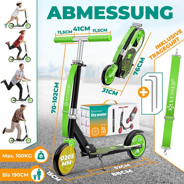 Thumbnail 1 de KESSER Scooter Roller Cityroller 190 cm
