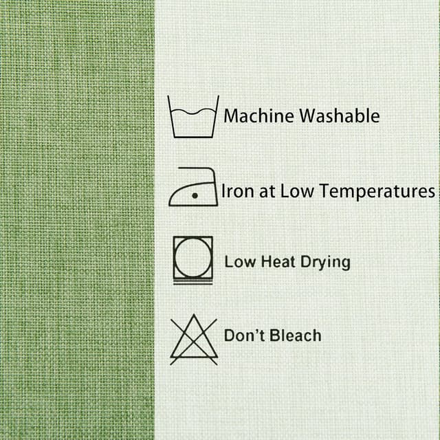 Thumbnail 4 de Hiasan Faux Linen Tablecloth 54 x 54 Inch, Sage