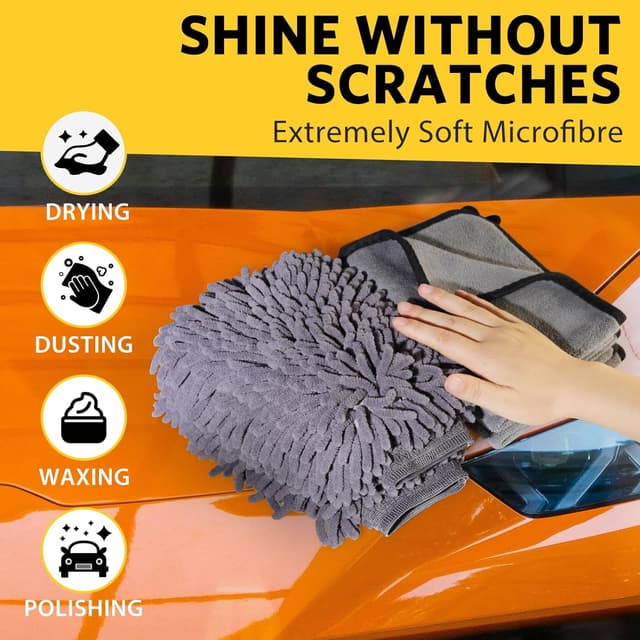 Thumbnail 4 de KEYAYE 5 Pcs Car Washing Kit 600GSM