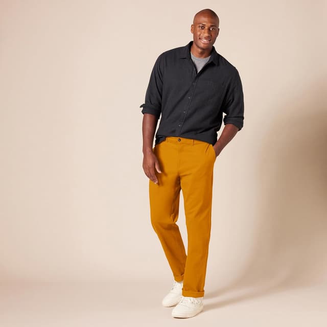 Thumbnail 6 de Amazon Essentials Herren Legere Stretch-Chinohose – sportliche Passform in Kaqui, mit Stretch-Komfort