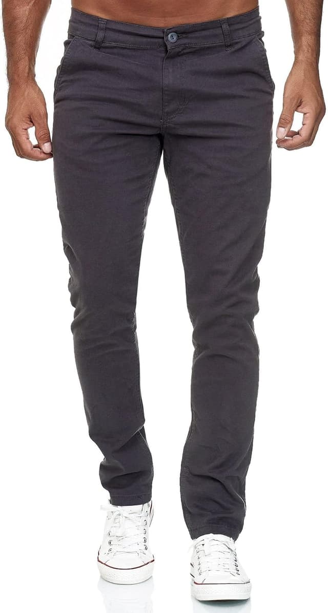 Detalle de Tazzio Herren Chino 19530 Slim Fit Stretch Chino Hose mit Baumwollmischung