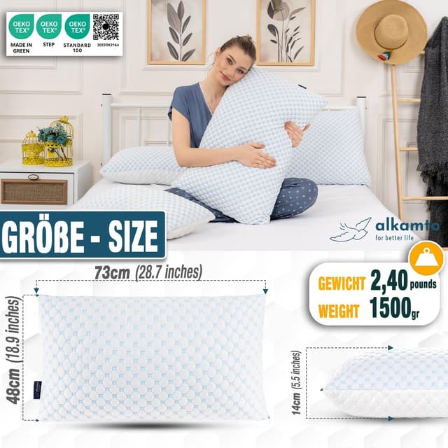 Detalle de alkamto Cuscino da Viaggio 50x30x10 cm