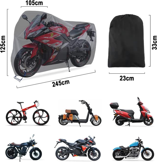 Thumbnail 6 de Carehabi Housse Moto 245x105x125 cm 🏍