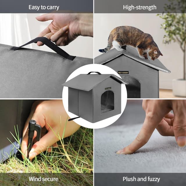 Thumbnail 4 de Rest-Eazzzy Outdoor Cat House 13in