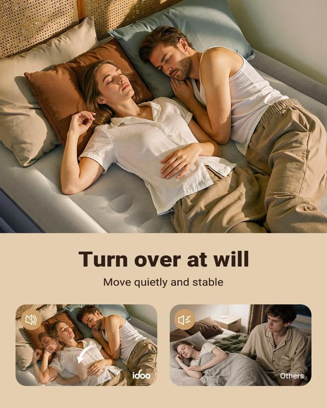 Thumbnail 5 de iDOO King Size Inflatable Air Mattress