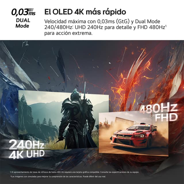 Thumbnail 3 de LG UltraGear 32GX870A 31,5" OLED 240 Hz 4K