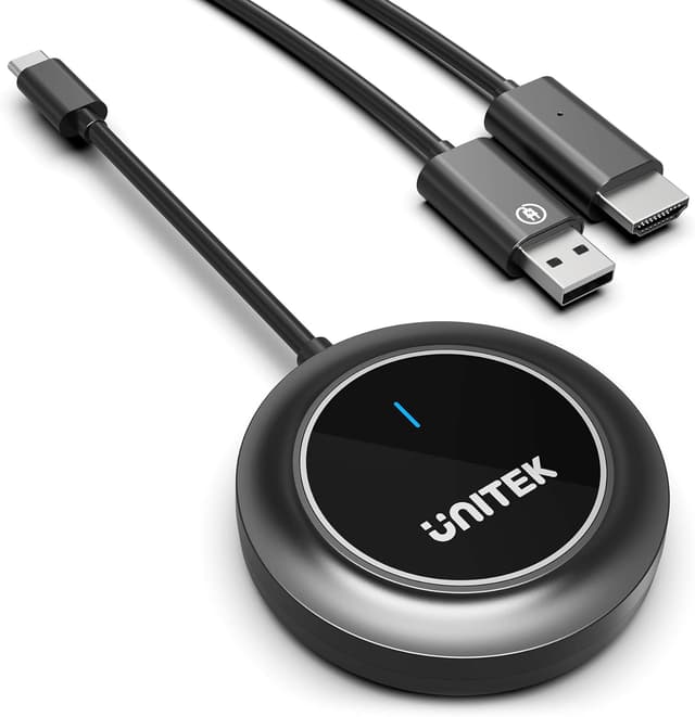 Detalle 2 de UNITEK USB-C to Wireless HDMI Transmitter & Receiver Kit (5GHz, 1080p/60Hz) for screen mirroring