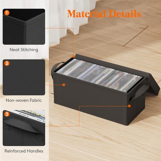 Thumbnail 2 de Aolawco DVD storage box 40 x 20 x 15 cm 📀