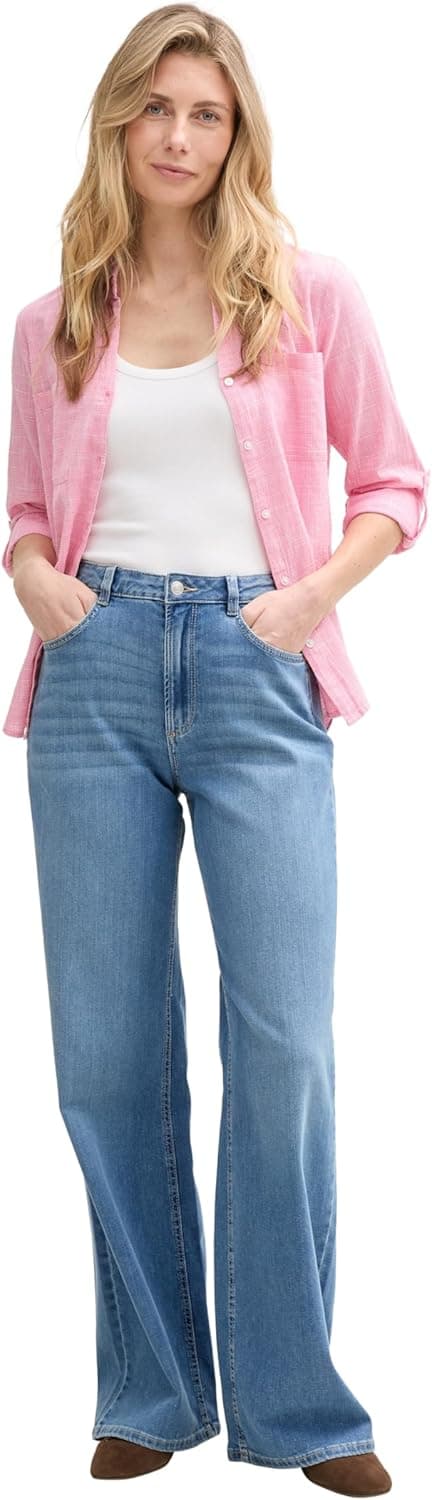 Detalle de TOM TAILOR Jeans Larghi Donna: comfort quotidiano con linea morbida