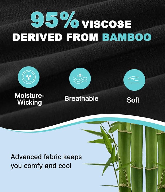 Detalle de YESWEL Mens Boxers Bamboo Multipack (3-pack) with Button Fly, Loose Fit