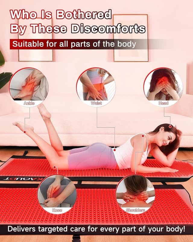 Detalle de Kaoudt red light therapy mat 72 x 33 in