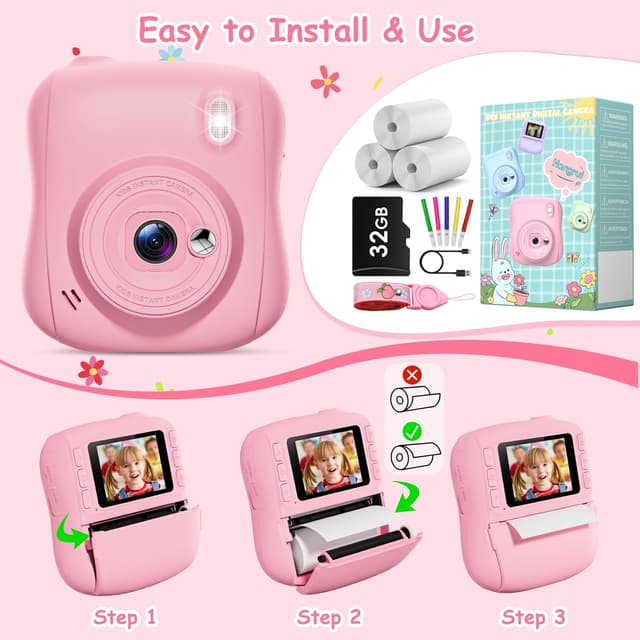 Thumbnail 4 de Hangrui Kids Camera 14MP instant print camera