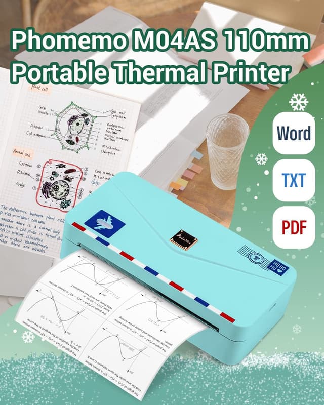 Thumbnail 1 de Phomemo M04AS stampante 110 mm 🖨
