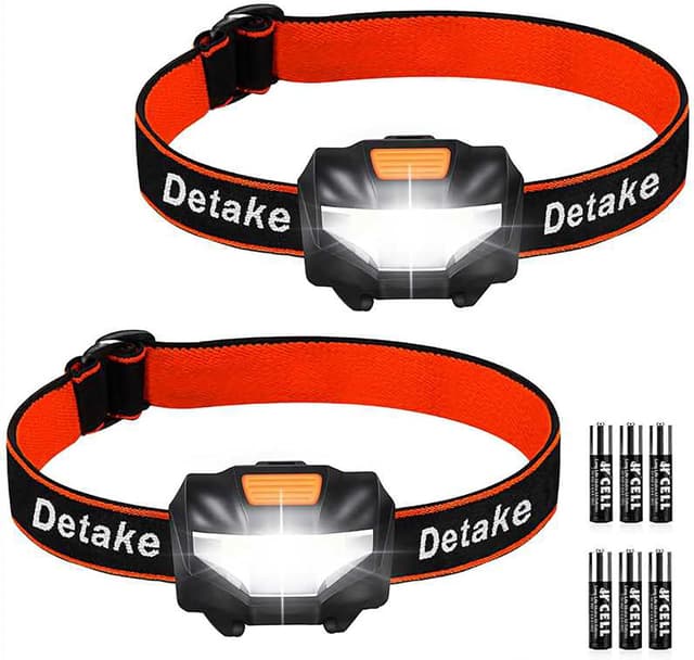 Detalle de Detake Kids Head Torch 2-pack LED headlamp