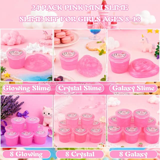 Detalle de 24 Pack Galaxy Slime Kit for Kids