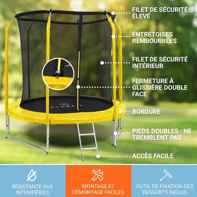 Thumbnail 2 de Klarfit Jumpstarter Trampoline Extérieur 250 cm