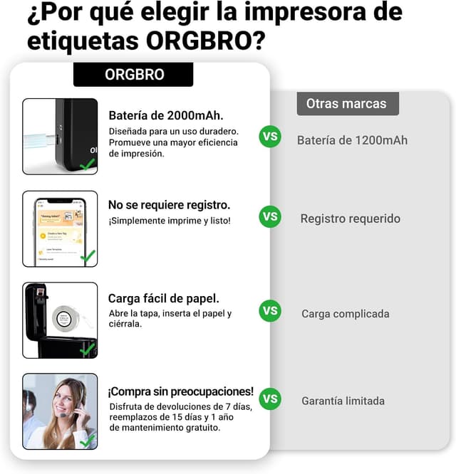 Thumbnail 5 de ORGBRO X1 Etiquetadora portátil Bluetooth 🎧