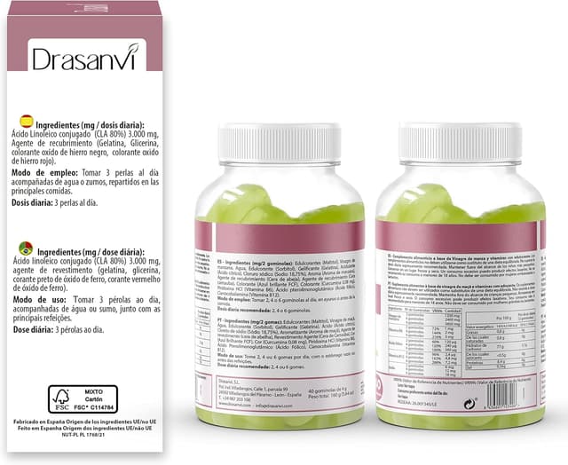 Thumbnail 1 de Pack Siluet CLA TONOGRAS 3000 mg y Apple Cider Gummies